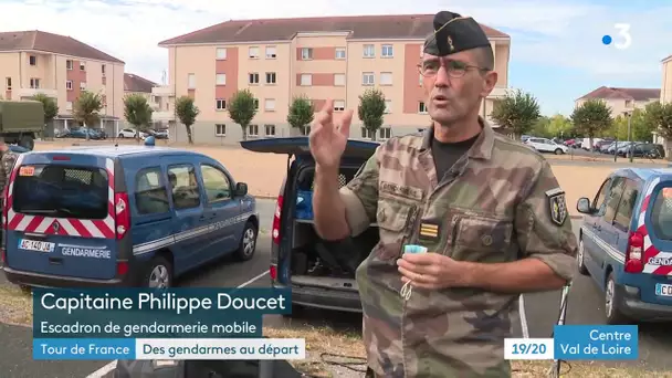 Châteauroux : un peloton de gendarmerie sur le Tour de France 2020
