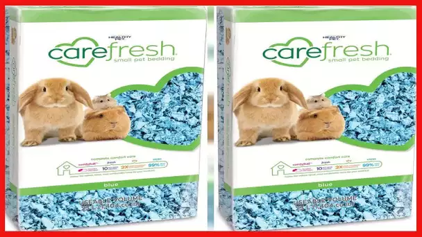 Carefresh 99% Dust-Free Blue Natural Paper Small Pet Bedding with Odor Control, 23 L