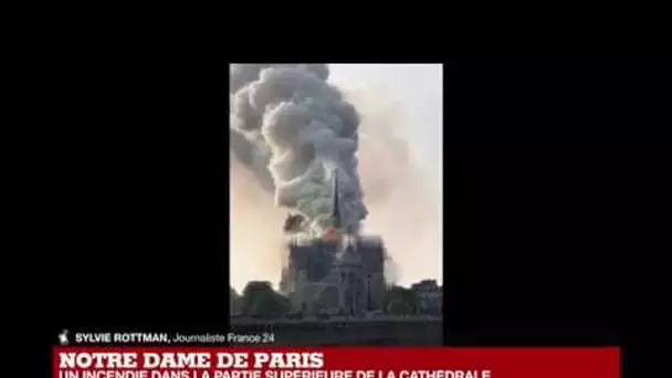 En IMAGES - Terrible incendie dans la cathédrale Notre-Dame de Paris