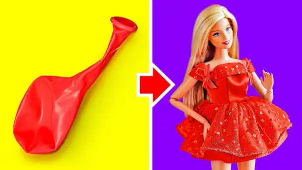 36 IDÉES DIY FANTASTIQUES POUR BARBIE AVEC DES OBJETS ORDINAIRES