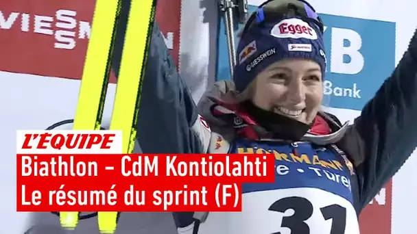 Le résumé du sprint de Kontiolahti - Biathlon - CM (F)