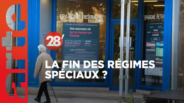 Retraites : la fin des régimes spéciaux ? - 28 Minutes - ARTE