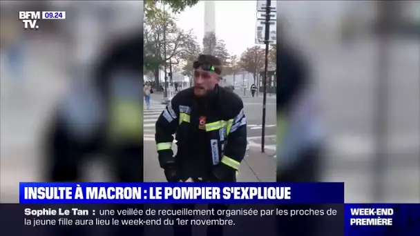 Le pompier qui avait insulté Emmanuel Macron s'explique sur BFMTV