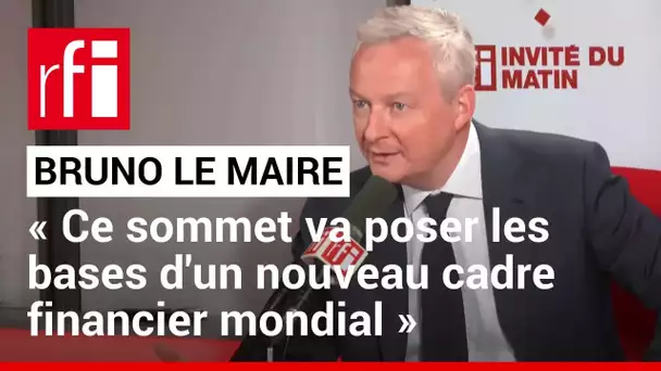 Bruno Le Maire: «Ce sommet va poser les bases d'un nouveau cadre financier mondial» • RFI