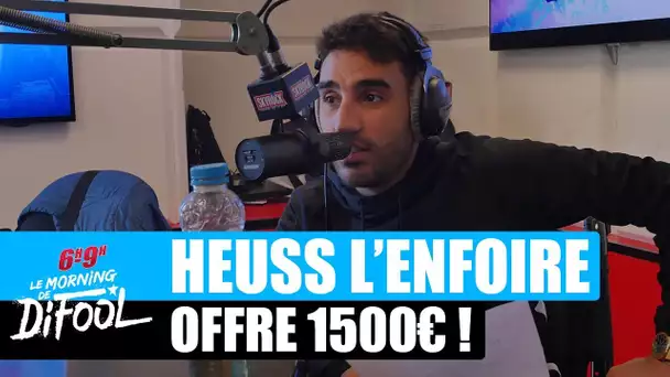 Heuss L'enfoiré offre 1500€ à un auditeur #MorningDeDifool