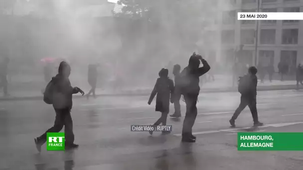 Allemagne : des canons à eau déployés lors d’une manifestation à Hambourg