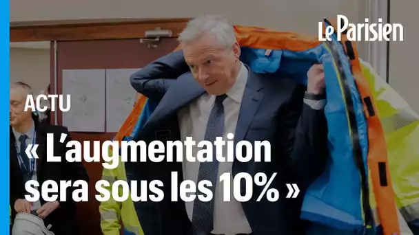 « La facture d'électricité va augmenter entre 8,6% et 9,8% le 1er février », annonce Bruno Le Maire