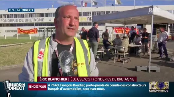 Fonderie bloquée dans le Morbihan: Éric Blanchier élu CSE/CGT explique l'objectif de cette action