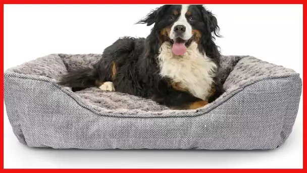 FURTIME Durable Dog Bed for Large Medium Small Dogs Soft Washable Pet Bed Orthopedic Dog Sofa Bed
