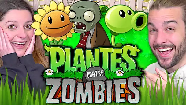 ON SE FAIT ATTAQUER PAR DES ZOMBIES ! PLANTES VS ZOMBIES CO-OP FR