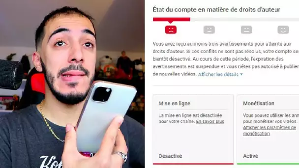 THEJULJUL78 M'ANNONCE QUE SA CHAÎNE YOUTUBE EST SUPPRIMÉE