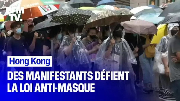 Hong Kong: de nouvelles violences alors que des manifestants défient la loi anti-masque