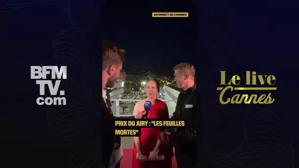 Le Live Cannes J-12: les acteurs du film "Les Feuilles mortes", prix du jury, répondent à BFMTV
