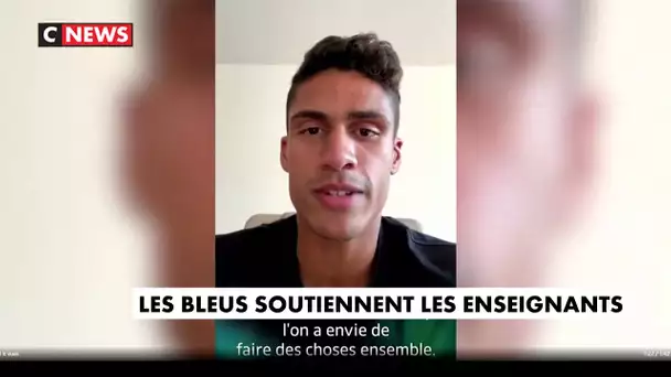 Hommage à Samuel Paty :  les Bleus soutiennent les enseignants