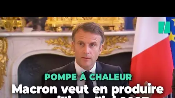 Macron prévoit la production d'un million de pompes à chaleur d'ici la fin du quinquennat