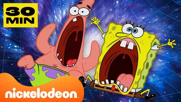Bob l'éponge | 30 minutes de Bob l'éponge dans l'ESPACE 🚀 | Nickelodeon France
