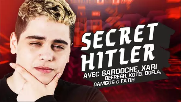 DÉCOUVERTE DE SECRET HITLER AVEC L&#039;EQUIPE ft. FUKANO, SARDOCHE & XARI