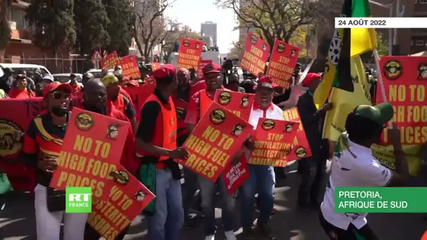Afrique du Sud : une manifestation contre l'inflation à Pretoria