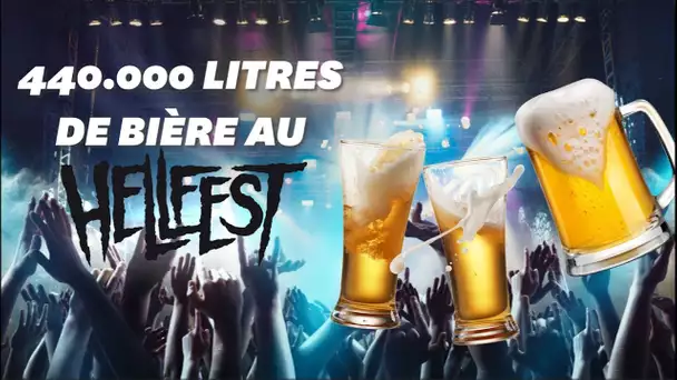 Au Hellfest, les festivaliers ont bu 440.000 litres de bière