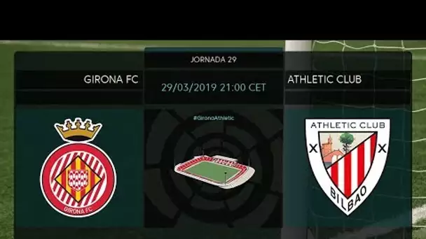 Calentamiento Girona FC vs Atheltic Club