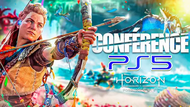 Conférence PS5 : Découvrez en DIRECT les 1ères images d'HORIZON 2 FORBIDDEN WEST le jeu Sony !