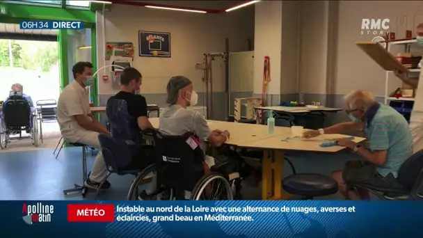 Covid-19: Près de Lyon à Marcy l'Etoile, une clinique soigne et rééduque les cas graves