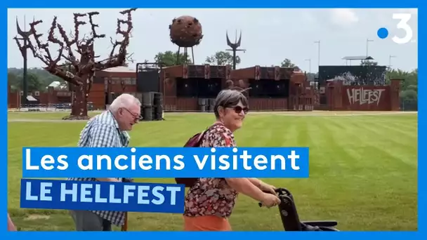 Traditionnelle visite des anciens sur le site du Hellfest