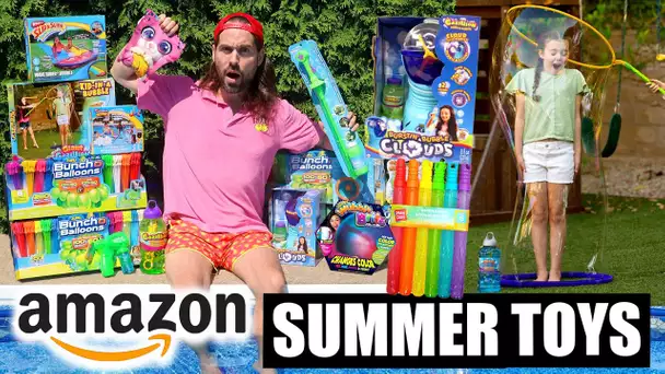 Je teste les JOUETS D'ÉTÉ AMAZON les plus bizarres - HUBY