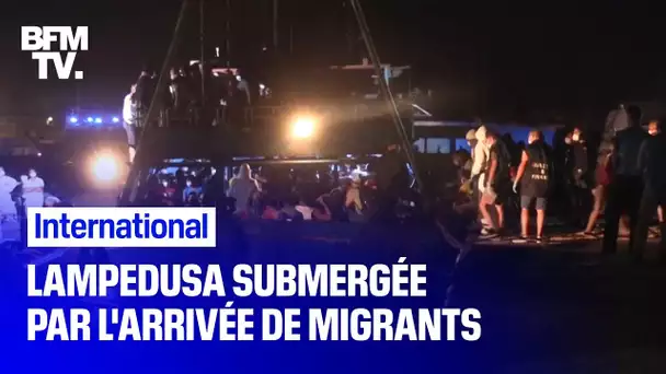 L'île italienne de Lampedusa submergée par l'arrivée de migrants