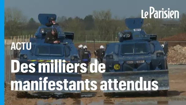 «Méga bassines» : 3200 forces de l’ordre, des hélicos et des blindés pour contenir les manifestants