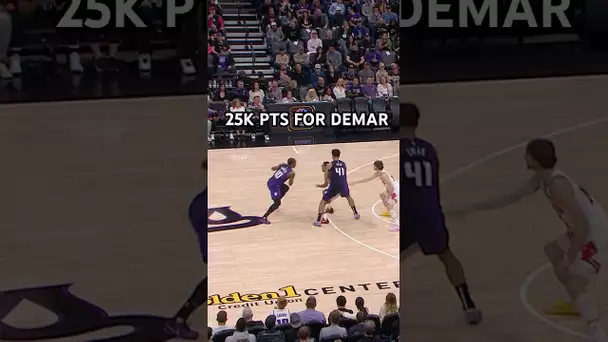 DEMAR DeRozan gets his 25,000th career Points 🙌