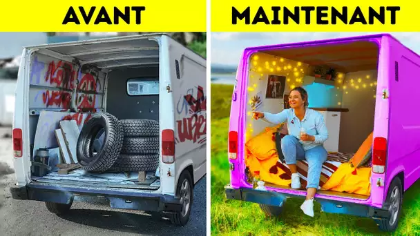 NOUS AVONS ACHETÉ UN VIEUX VAN MERCEDES POUR LE TRANSFORMER EN CAMPING-CAR ET VOICI LE RÉSULTAT