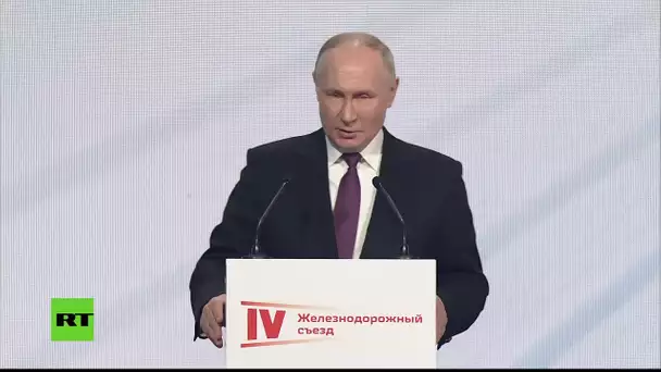 Poutine s'exprime au IVe Congrès des Chemins de fer