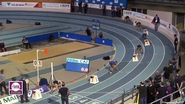 Val de Reuil 2018 : Finale 200 m Cadettes (Gemima Joseph en 24&#039;&#039;08)