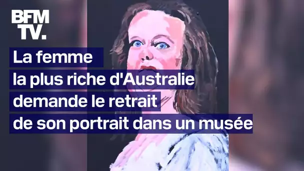 La femme la plus riche d'Australie demande le retrait d'un tableau, le portrait devient viral