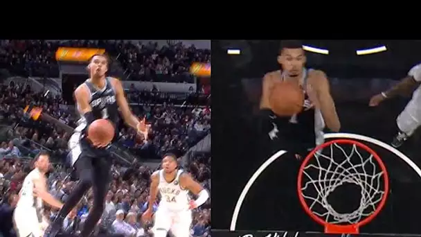 Wemby Tops Giannis With Self Alley Oop 😮
