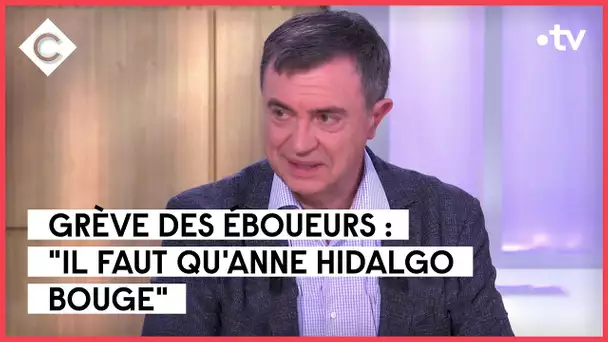 Grève des éboueurs : Paris, la poubelle ville du monde - Jean-Pierre Lecoq - C à Vous - 13/03/2023