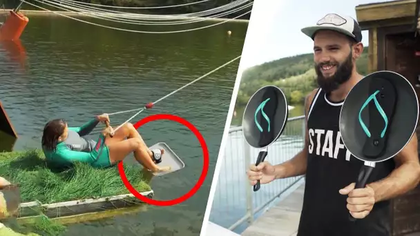 DÉFI : FAIRE DU WAKEBOARD SUR DES OBJETS INSOLITES !