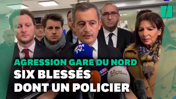 Agression à la gare du Nord: six blessés dont un policier, annonce Darmanin