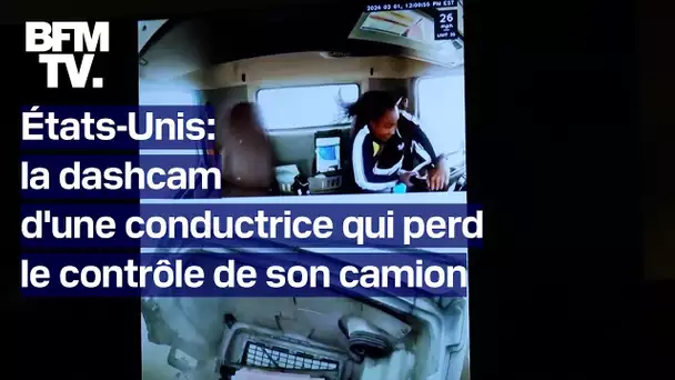 États-Unis: une conductrice perd le contrôle de son camion qui reste suspendu à un pont