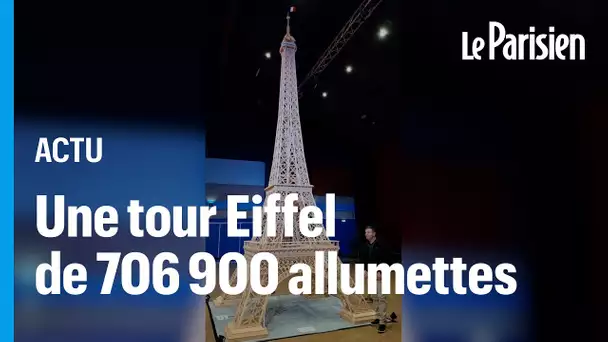 La tour Eiffel en allumettes de Richard sera finalement dans le « Guinness World Records »