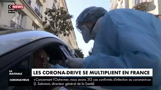 Coronavirus : les dépistage-drive se multiplient en France
