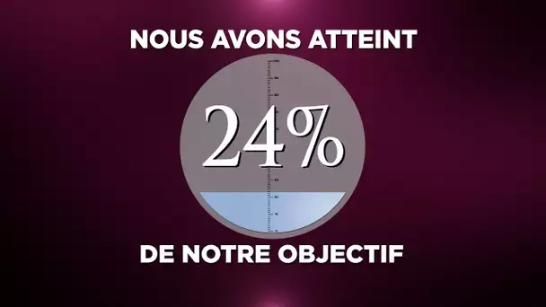 Ce vendredi, nous avons atteint 24 % de notre objectif