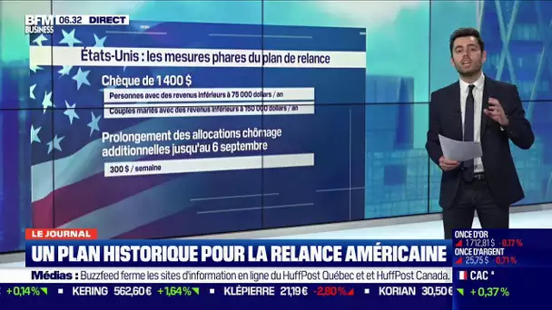 Un plan de relance historique pour les Etats-Unis à 1900 milliards de dollars