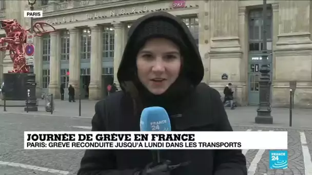 Journée de grève en France : dans les transports, la grève reconduite jusqu'à lundi