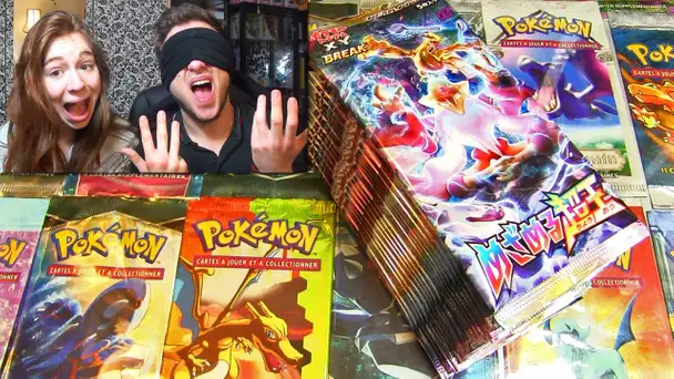 Ouverture de Boosters Pokémon à L&#039;AVEUGLE ! #9 Ouverture de 20 Boosters Pokémon XY10 IMPACT DESTINS