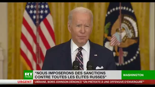 Joe Biden annonce des sanctions gradées contre la Russie