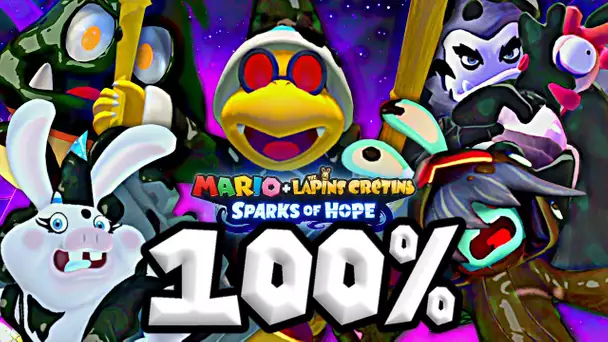 MARIO + LAPINS CRETINS : SPARKS OF HOPE 100% ! TOUS LES BOSS SECRETS !