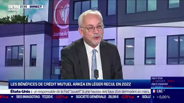 Julien Carmona (Crédit Mutuel Arkéa) : Les bénéfices du Crédit Mutuel Arkéa en léger recul en 2022