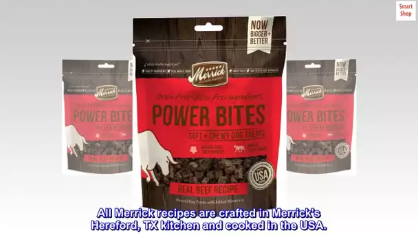 Merrick Power Bites Dog Treats, Real Beef Recipe - 6 oz. Bag
